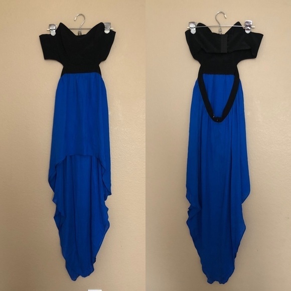 Jennifer Hope Cutout strapless high low Dress - Picture 2 of 4